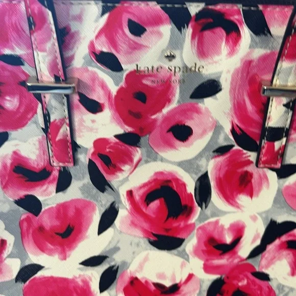 Kate Spade | Cedar street Maise Floral Pink and Black Handbag - Picture 3 of 11